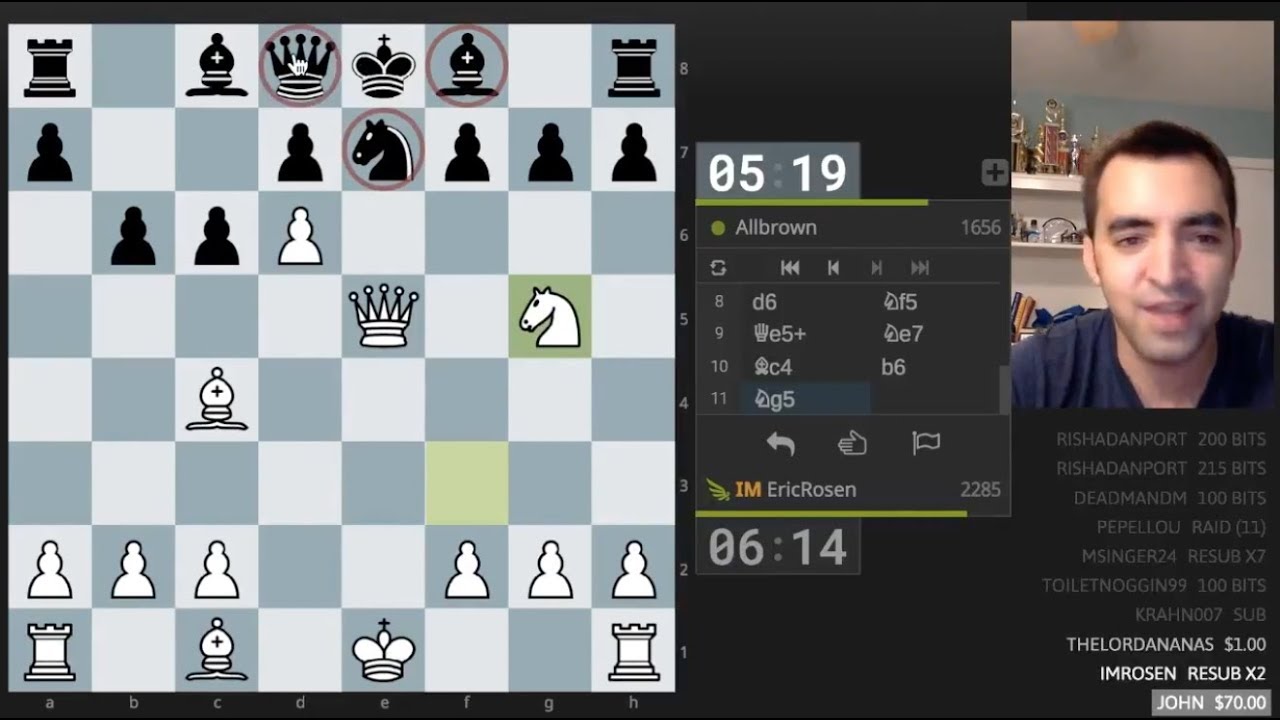 Winning in 12 moves with the Belgrade Gambit