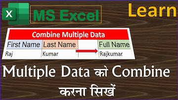 Easily Combine Text & Numbers into ONE Cell in Excel | Without Using CONCATENATE Function