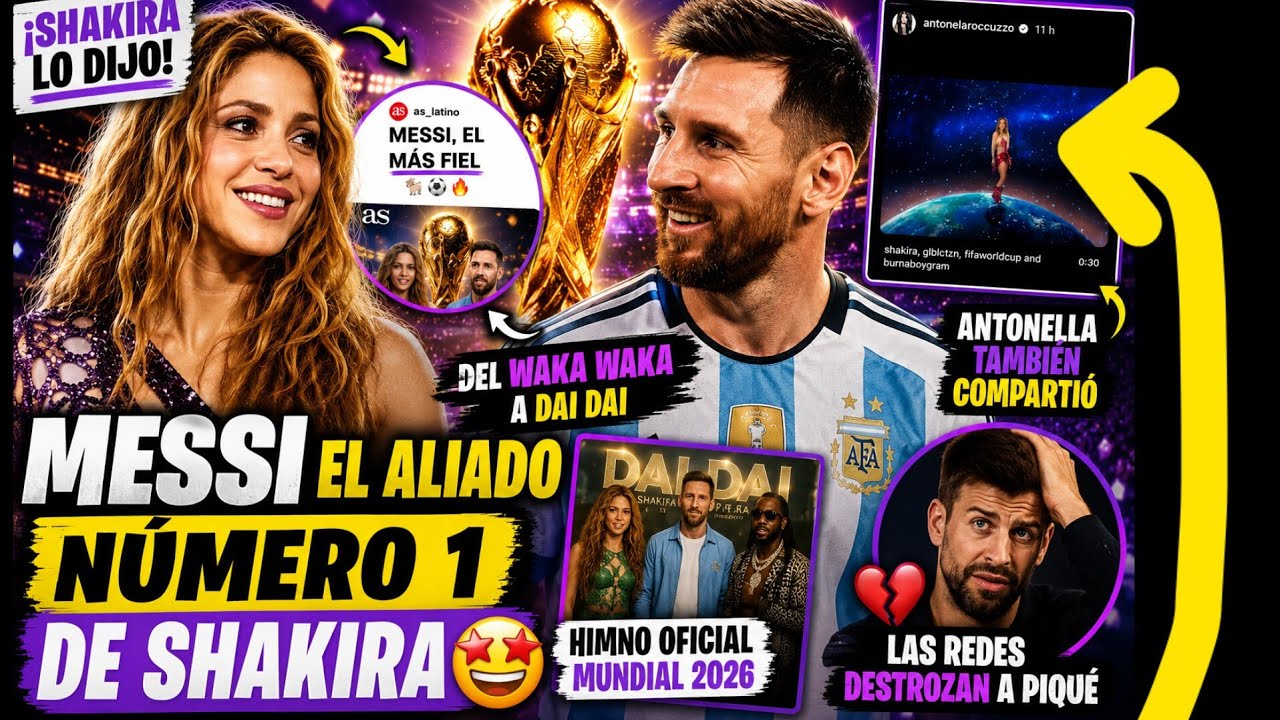 MESSI và SHAKIRA làm bẽ mặt Piqué trên mạng xã hội 😳⚽