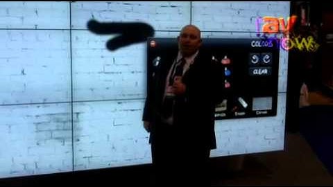 DSE 2012: NEC Highlights X551UN Video Wall Display with Camera-Based Interactivity