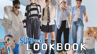 ??여름에도 긴바지는 포기모탱 편안하면서 감각적인 데일리코디 LOOKBOOK? (데님팬츠/카고팬츠/데일리룩/나들이룩/넥타이스타일링/잡화맛집)?