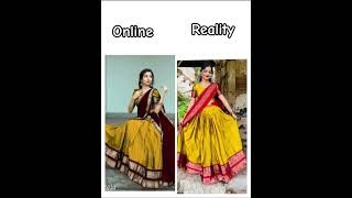#meesho # lehanga# online/reality # viral shorts video #