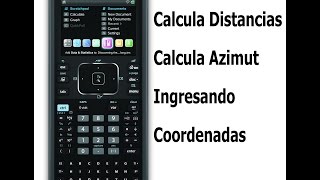 Distancias y Azimut - Calculadora TI Nspire screenshot 5