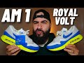 Nike air max 1 86 royal blue volt unboxing  on feet