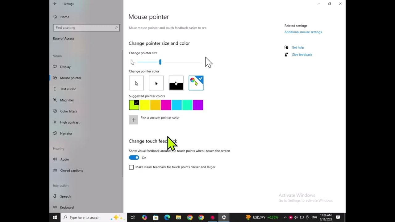 Mouse Color Changing Button How to change cursor color - YouTube