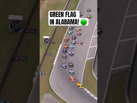 GREEN in Sweet Home Alabama! 🟢😎 #indycar #racing