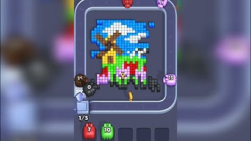 Pixel flow Level 45 Walkthrough Solution Gameplay Gamerstein