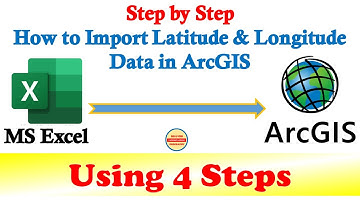 Step by Step | How to Import Latitude & Longitude Co-ordinate Data into ArcGIS from Excel | 4 Steps
