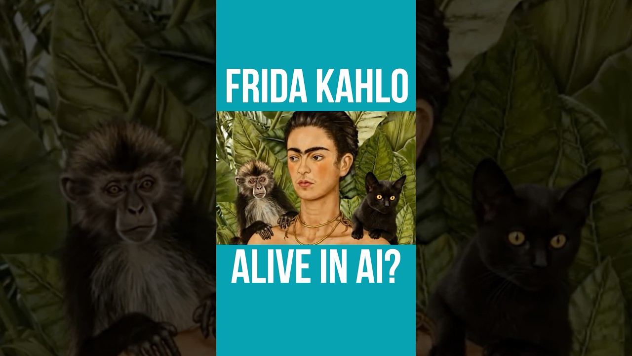 Should we use AI to make paintings feel alive? What do you think! 🖼️🙌 #aiart #fridakahlo