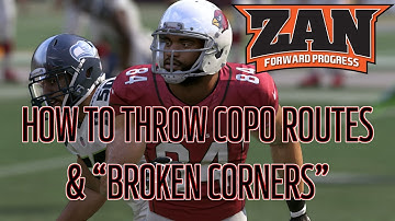 Madden 17 - How to Throw CoPo Routes & "Broken Corners" | Pats Y-Seam
