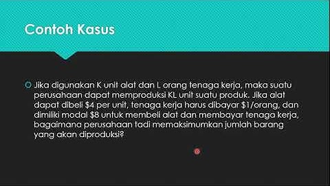 Non Linear Progamming - Riset Operasi