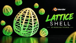 How to Make a Lattice Shell in Blender | 3D Modeling Tutorial