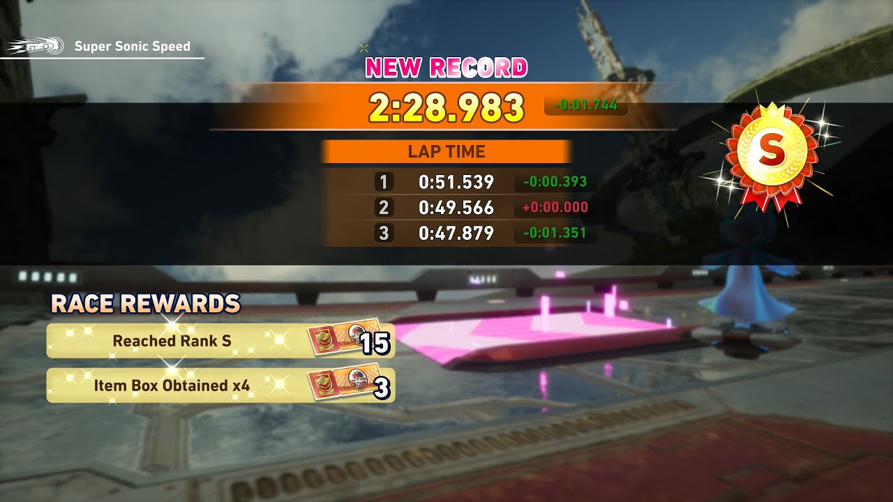 Kronos Island - Sonic Racing CrossWorlds [Time Trials] [Super Sonic Speed] [S Rank]