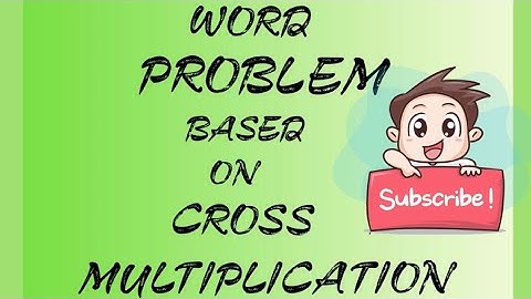 Cross Multiplication || (word problem) || Linear equations in two variables || NCERT
