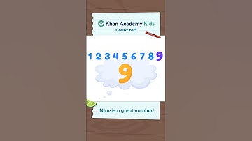 Learn to count to 9 with Khan Academy Kids! #learning #counting #numbers