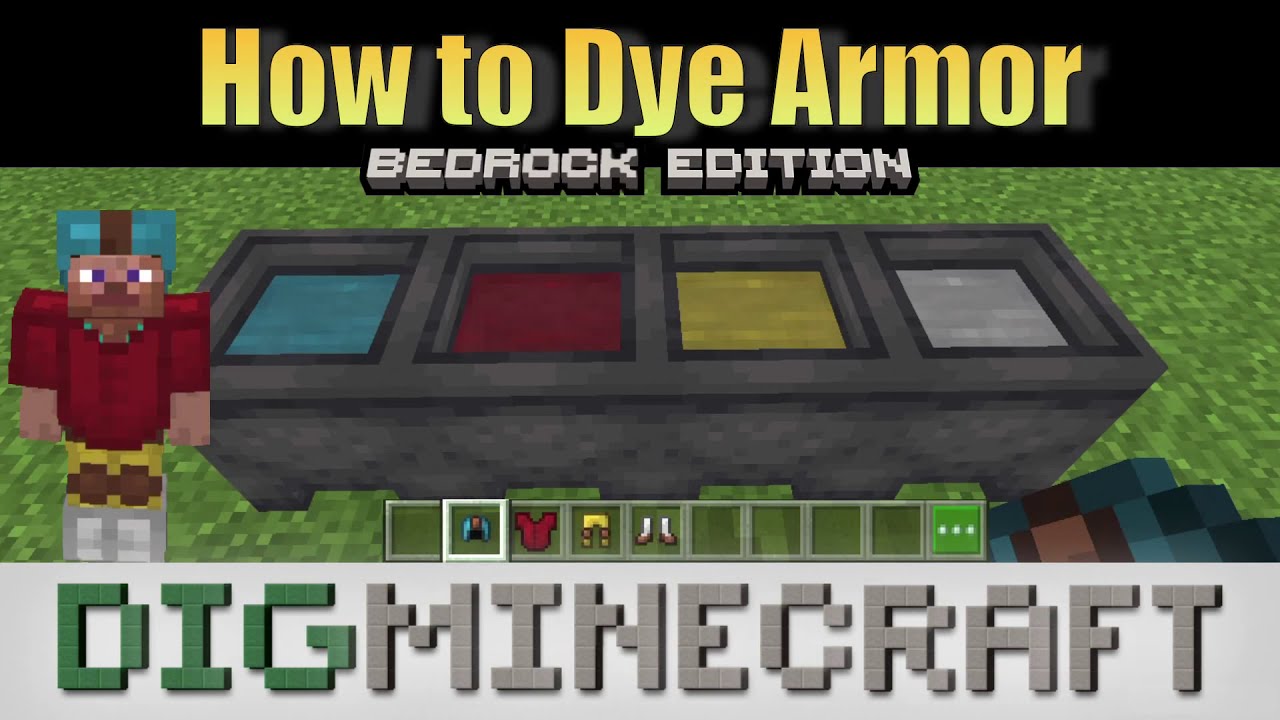 How To Dye Leather Armor In Minecraft Bedrock Edition