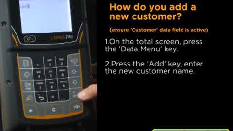 Loadrite L2180 Loader Scale - How to add a new customer