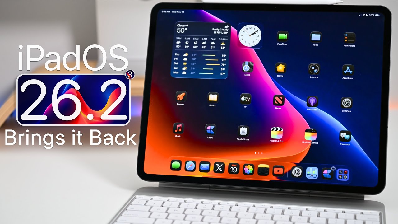 iPadOS 26.2 Fixes The Main Issue with iPad - YouTube