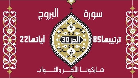 "سورة البروج| ثبات المؤمنين وعاقبة الطغاة"(85)