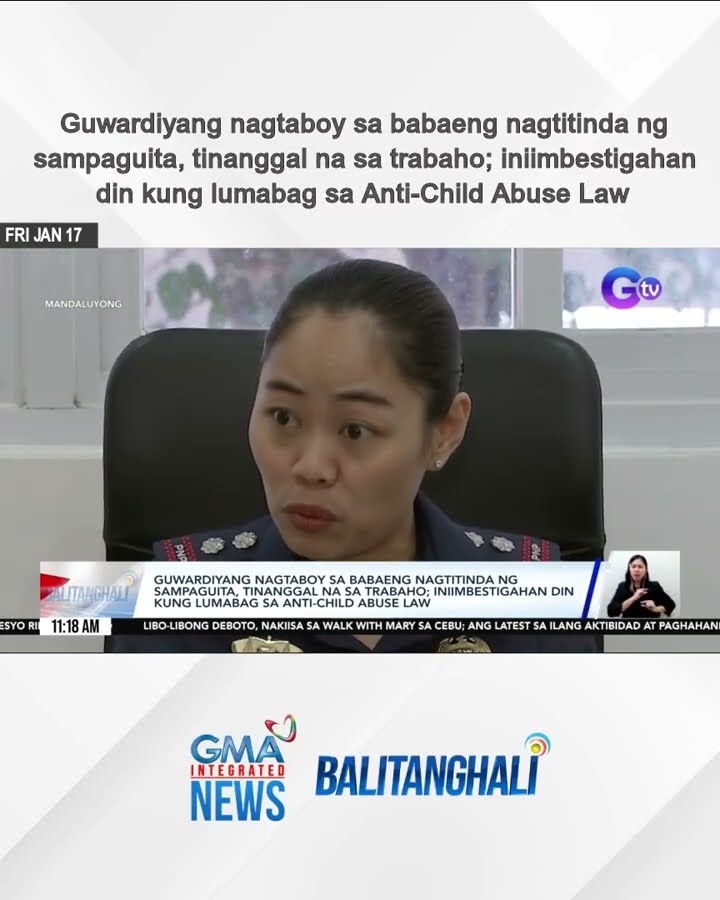 Guwardiyang nagtaboy sa babaeng nagtitinda ng sampaguita, tinanggal na sa trabaho;... | Balitanghali