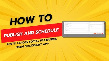 Steps to Publish and Schedule Posts Across Social Platforms Using Sociosight App