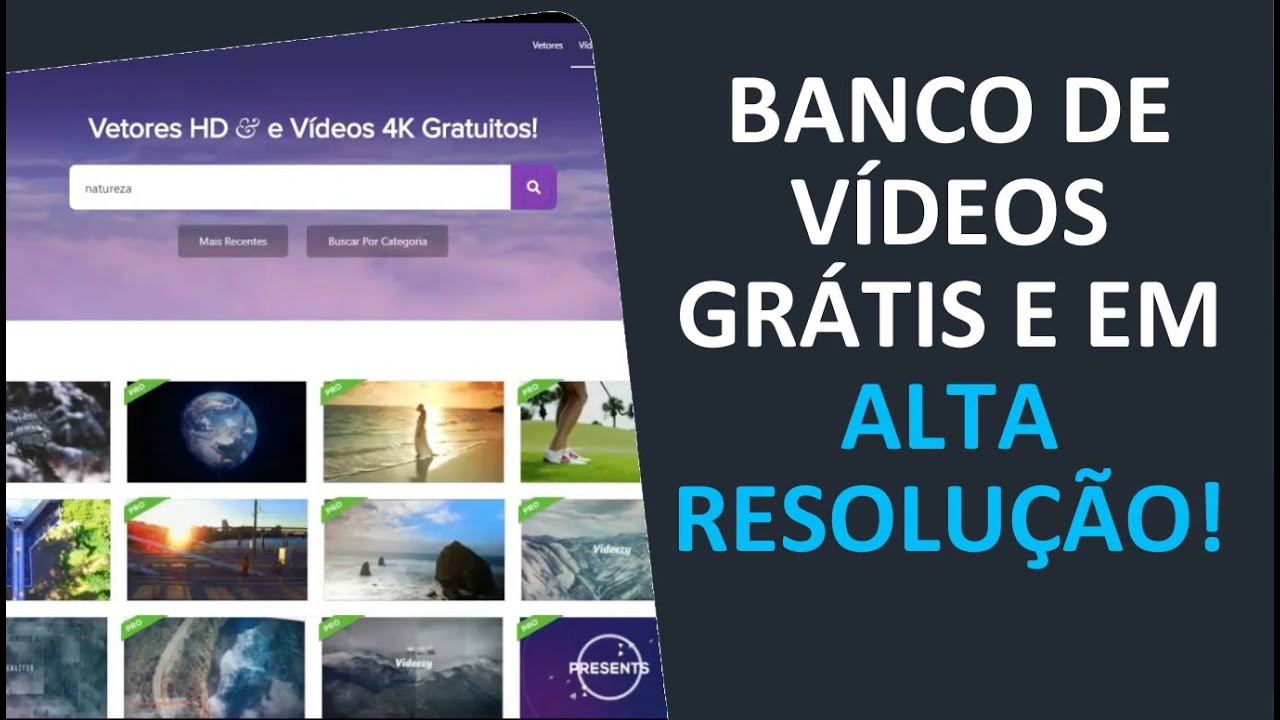 Top 6 Sites de Banco de Vídeos Gratuitos em 4K de Alta Qualidade