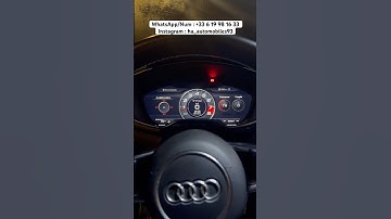 Activation affichage sport TTRS et Apple CarPlay sur une Audi TT 2015