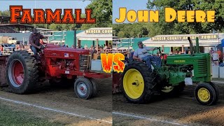 Farmall vs. John Deere Tractor Pulls