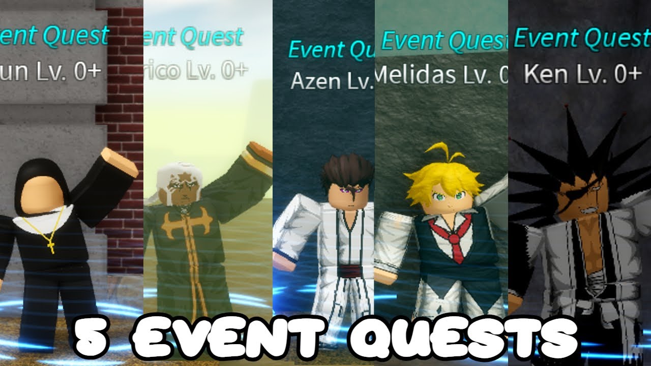 NEW* 5 Event Quests Location In Anime Story Halloween Update