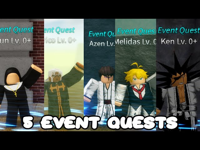 NEW* 5 Event Quests Location In Anime Story Halloween Update