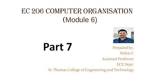 EC 206 COMPUTER ORGANISATION  MOD 5 (KTU) PART 7 DMA_ NITHIN C