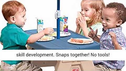 Sit and Play Kids Picnic Table With Umbrella by Step2  -REVIEW
