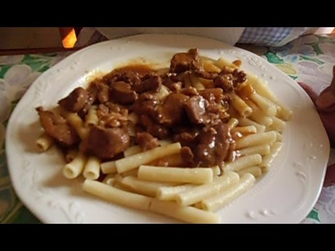 Grandma Matilda Cooking Hungarian Marha Porkolt With Macaroni Part 1 Youtube