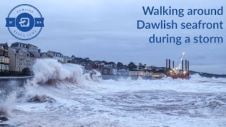 Walking around Dawlish seafront during a storm. I still have a salty taste in my mouth.