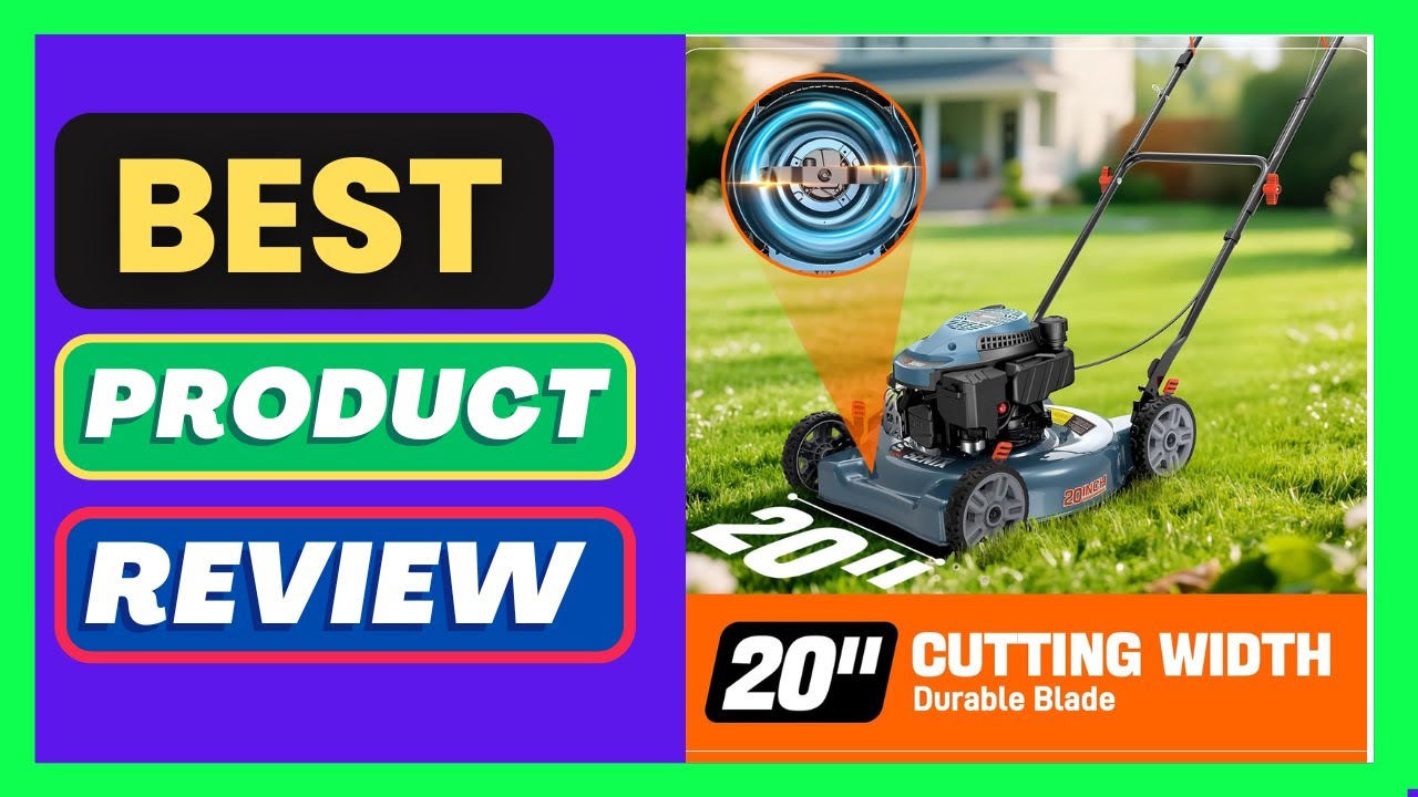 SENIX 144 cc Gas Lawn Mower, 20 inch 4-Cycle