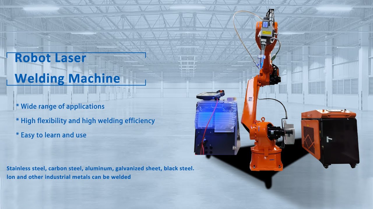 Robotic laser welding machine - YouTube