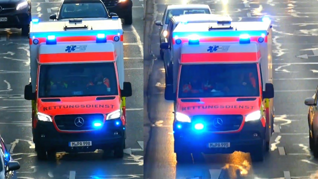 2x RTW Aicher Ambulanz Union München