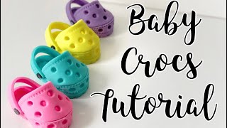 How to make Fondant baby shoes | Baby Crocs Tutorial | Sugar paste Baby shoes Tutorial