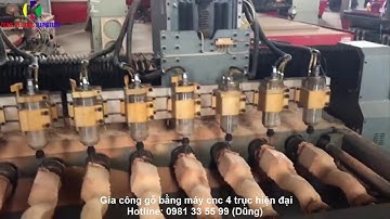 Xưởng Gia Công Gỗ Bằng Máy CNC 4 Trục Ở Tại Bình Dương, HCM, Đồng Nai