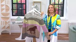 Coldwater Creek Lone Stallion Pullover Sweater on QVC