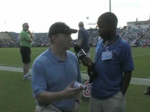 Student reporter Damon Weaver Interview with NFL Commissioner Roger Goodell