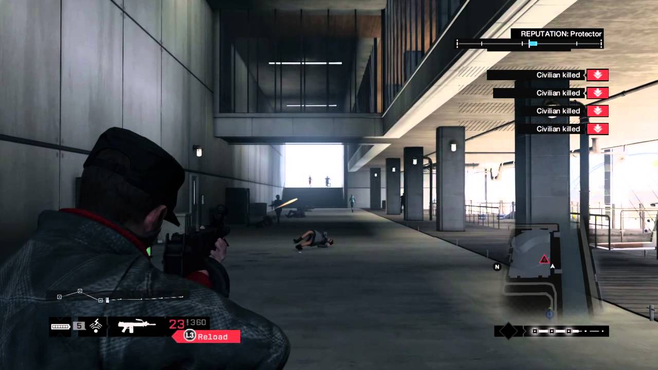 Level 5 police scan escape