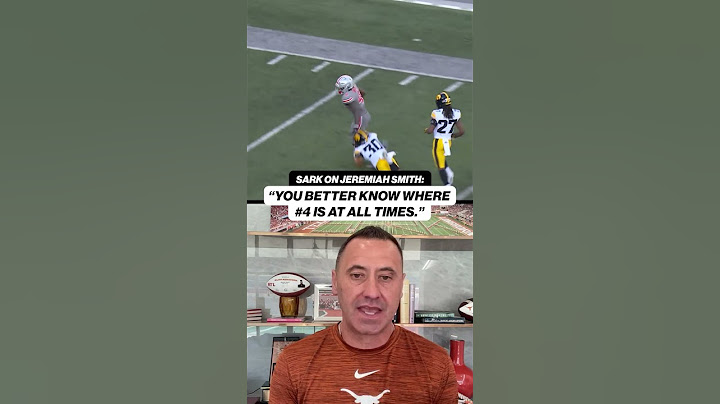 Steve Sarkisian had high praise for Jeremiah Smith 👏 #cfb #ohiostate #texas