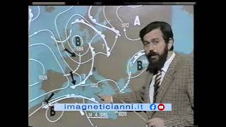 1985 Rai Rete1 Che Tempo Fa Del 13 Aprle In Studio Guido Caroselli