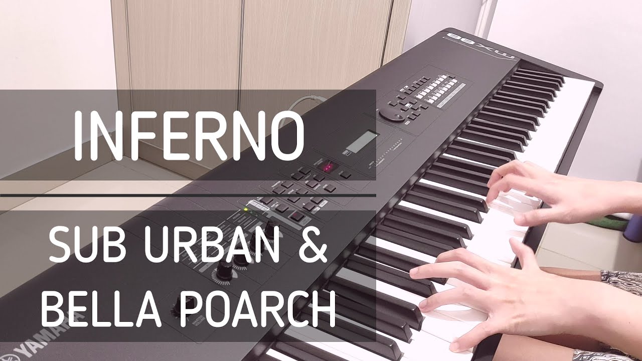 Inferno - Sub Urban & Bella Poarch (Piano Lyrics Cover) + Sheet Music