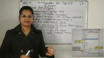 CBSE CA Computer Application Class-9 Ch-9 Presentation Tool-OO Impress Part-4