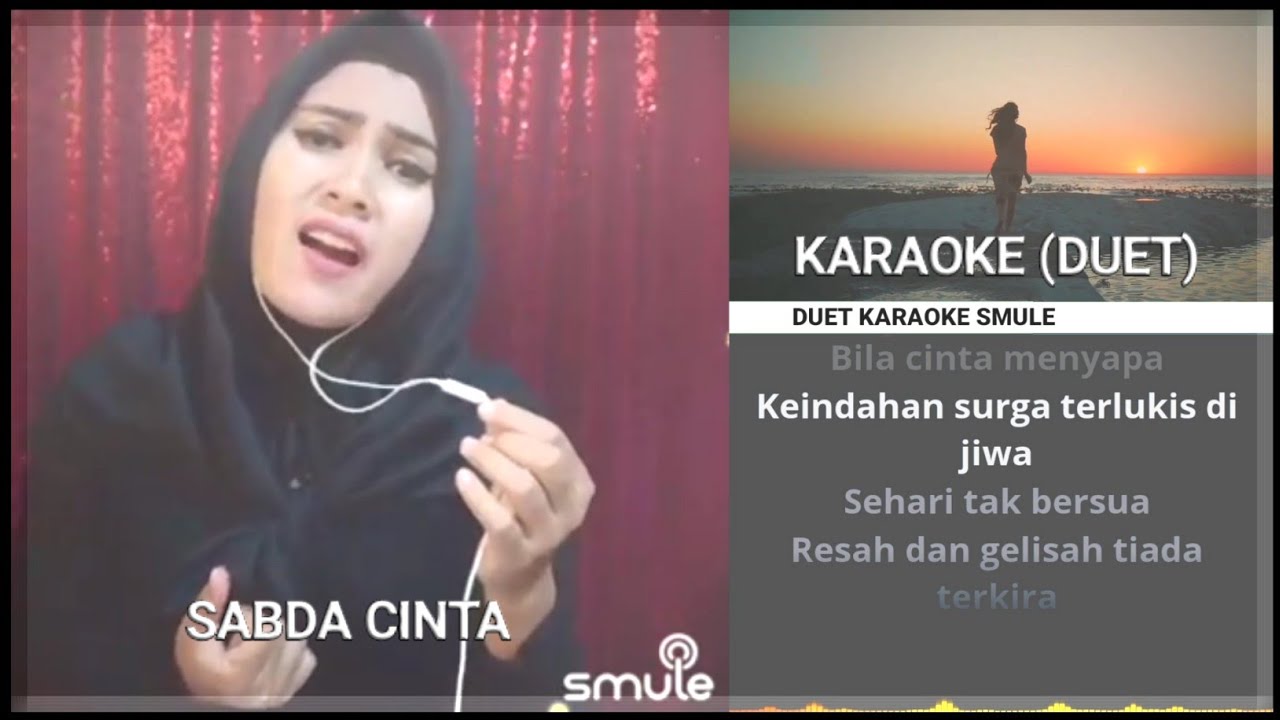 SABDA CINTA KARAOKE SMULE (DUET) #karaoke #duet @fvnadi
