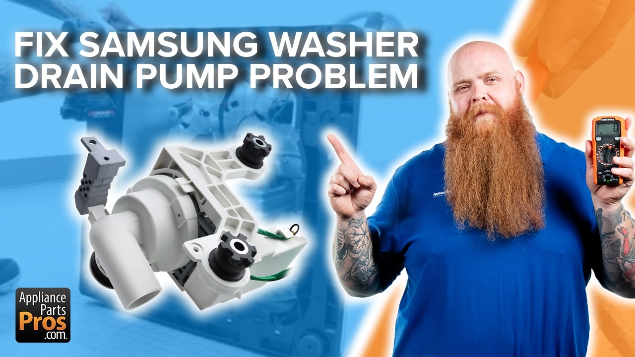 How to Test and Replace a Samsung Washer Drain Pump