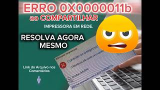 Como Resolver ERRO 0x0000011b ao Compartilhar Impressora em Rede (Rápido e Fácil). .BAT