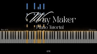 Way Maker | Piano Tutorial [Lower Key of C]